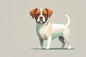 Cute and Adorable Vector illustration in flat style on solid color background. ai generative photo