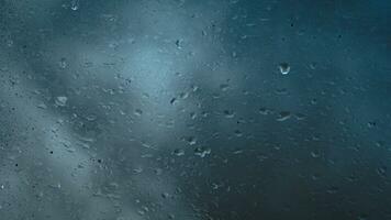 rain water drops on glass photo