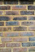 texture background of red brick wall photo