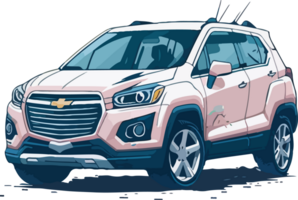 Sporty SUV Car Clipart with AI Generative png