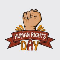 International Human Rights Day illustration template vector