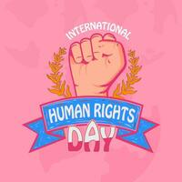 International Human Rights Day illustration template vector