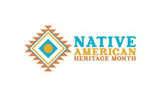 National Native American Heritage Month November 2023. Native Heritage t shirt design. Banner, cover, poster, greeting, card design vector