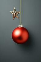 christmas decor with copy space photo