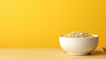 cereal bowl with copy space photo