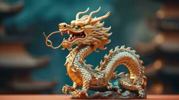 chinese dragon with copy space photo