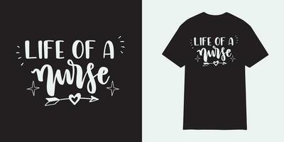 Life of a Nurse tshirt design, Nurse sublimation png, Free-ish, Black History png, Cut Files for Cricut, Silhouette, Typography nurse vector, nurse t shirt design vector