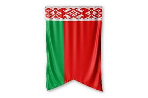 Belarus flag and white background. - Image. photo