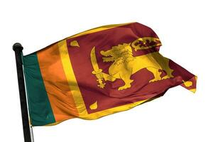 sri lanka. bandera en un blanco antecedentes. - imagen. foto