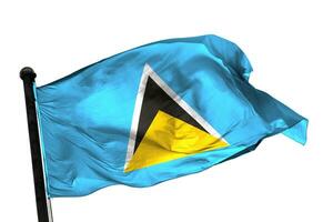 Saint-Lucia flag on a white background. - image. photo