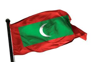 File Maldives flag on a white background. - image. photo