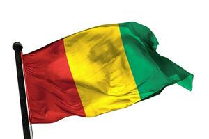 Guinea flag on a white background. - image. photo