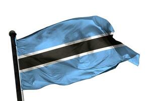 Botswana flag on a white background. - image. photo