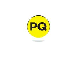 creativo pq letra logo, monograma pq logo icono diseño vector