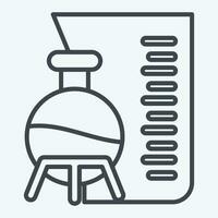 Icon Laboratory. related to Poison symbol. line style. simple design editable. simple illustration vector