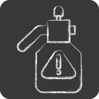 Icon Sprayer. related to Poison symbol. chalk Style. simple design editable. simple illustration vector