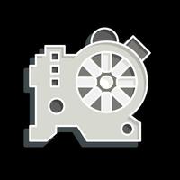 Icon Water Pump. related to Car Maintenance symbol. glossy style. simple design editable. simple illustration vector