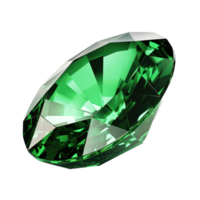 3d emerald stone isolated png