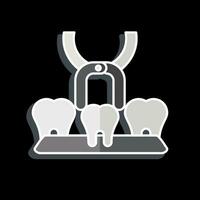 Icon Tooth Extra. related to Dentist symbol. glossy style. simple design editable. simple illustration vector