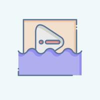 Icon Water. related to Poison symbol. doodle style. simple design editable. simple illustration vector