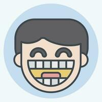 Icon Dental Braces. related to Dentist symbol. color mate style. simple design editable. simple illustration vector