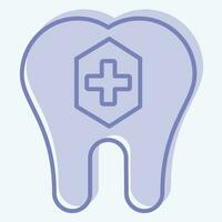 icono fluoruro. relacionado a dentista símbolo. dos tono estilo. sencillo diseño editable. sencillo ilustración vector