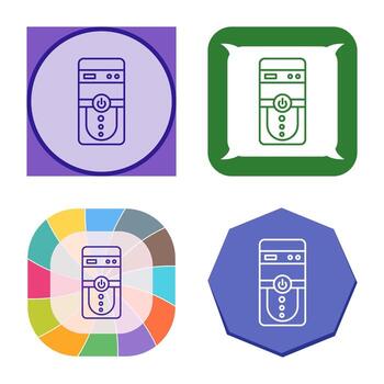 icono de vector de cpu