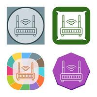 icono de vector de enrutador wifi