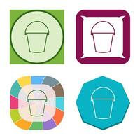 Water Bucket Vector Icon