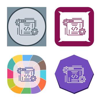 icono de vector de codificación