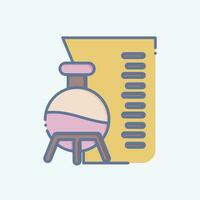 Icon Laboratory. related to Poison symbol. doodle style. simple design editable. simple illustration vector