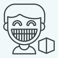Icon Protection. related to Dentist symbol. line style. simple design editable. simple illustration vector