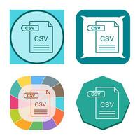 CSV Vector Icon