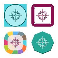 Unique Target Vector Icon