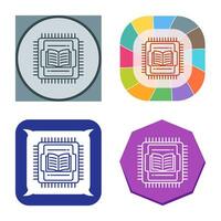 icono de vector de cpu