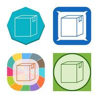 icono de vector de caja