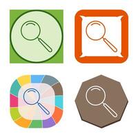 Unique Magnifier Vector Icon