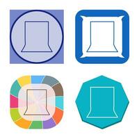 Unique Back Stand Vector Icon