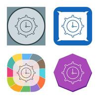 Time Settings Vector Icon
