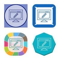 Edit Webpage Vector Icon