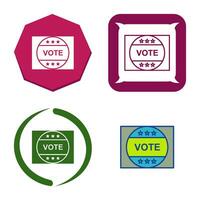 Vote Sticker Vector Icon