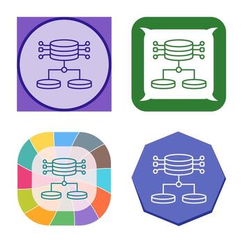 icono de vector de datos estructurados