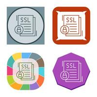 icono de vector de ssl