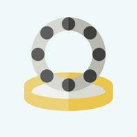 Icon Wheel Bearings. related to Car Maintenance symbol. flat style. simple design editable. simple illustration vector