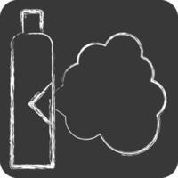 Icon Gas. related to Poison symbol. chalk Style. simple design editable. simple illustration vector