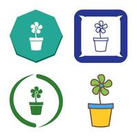 Flower Pot Vector Icon