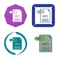 icono de vector de mp3