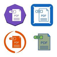 icono de vector de pdf