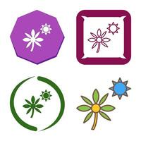 Flower in sunlight Vector Icon