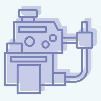 Icon Coolant Leak Diagnosis. related to Car Maintenance symbol. two tone style. simple design editable. simple illustration